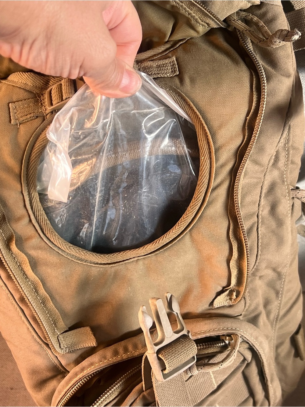 πUSMC Tactical Sling Backpack - Brown - Picture 2 of 5